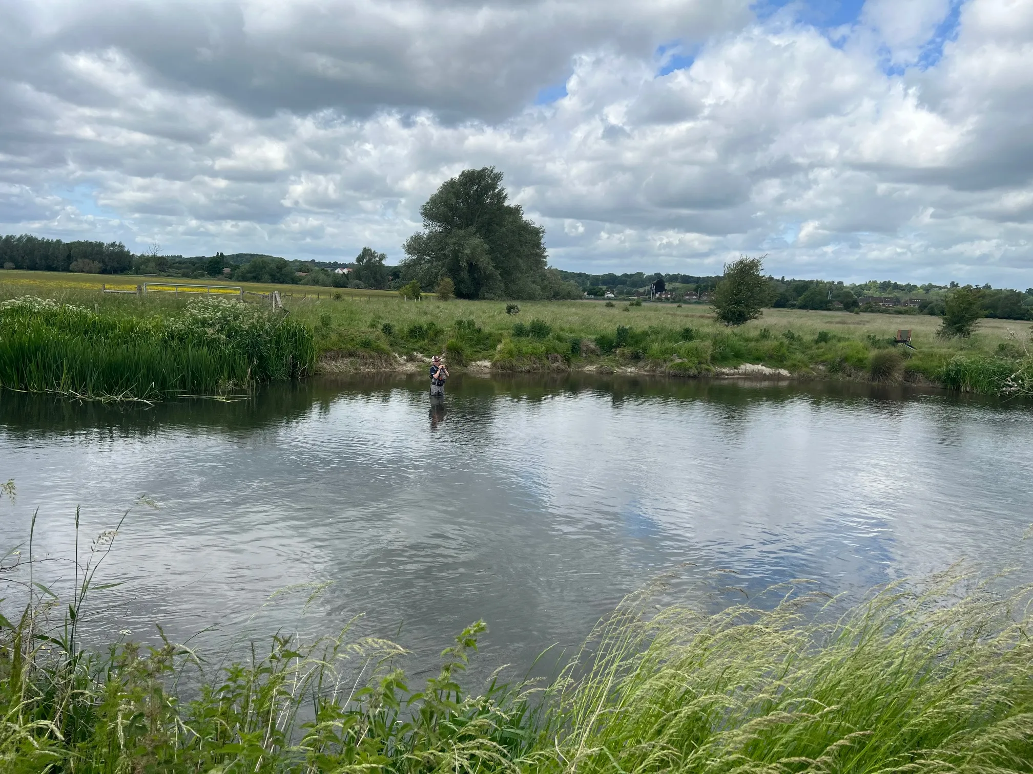 England Under 18 River and Bank Fly Fishing Team practice on River Kennet